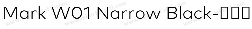 Mark W01 Narrow Black字体转换